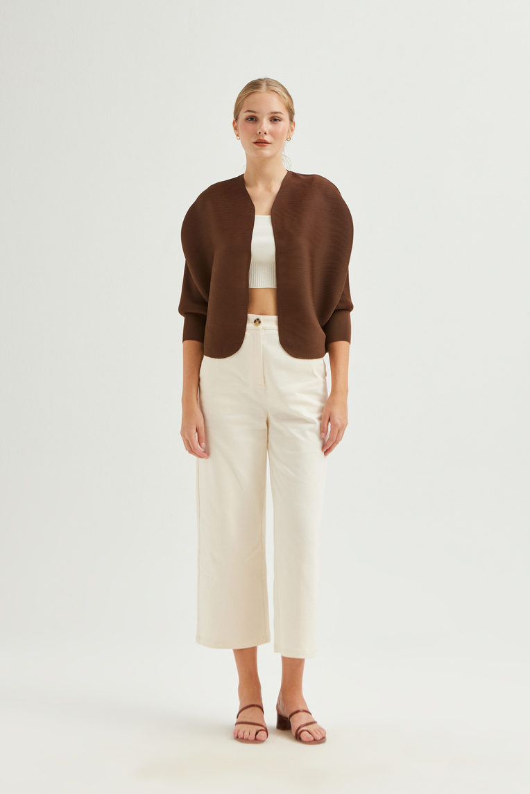 Plissé Pleated Shrug