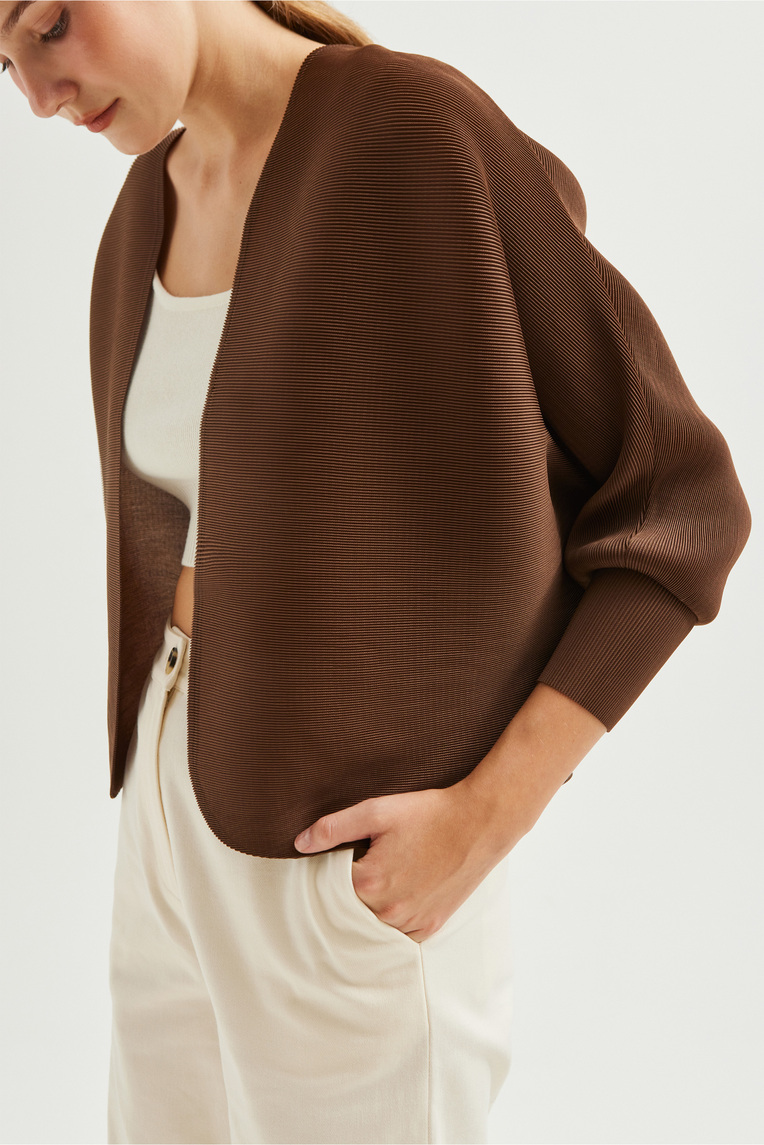 Plissé Pleated Shrug