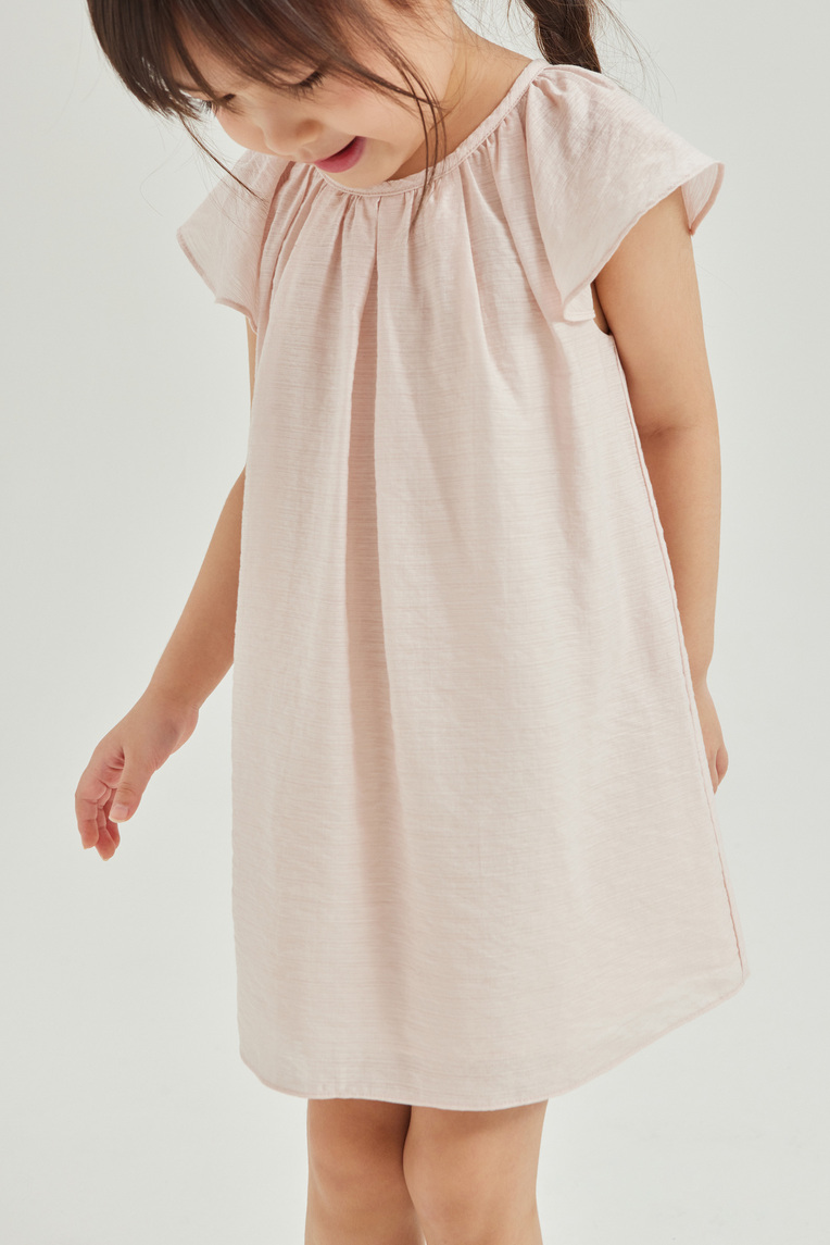 Viscose Flutter Sleeve Dress