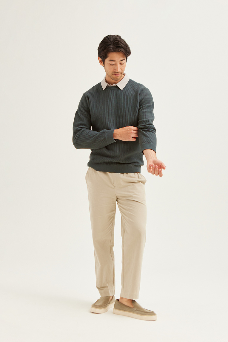 Relaxed Ribbed Knit Jumper