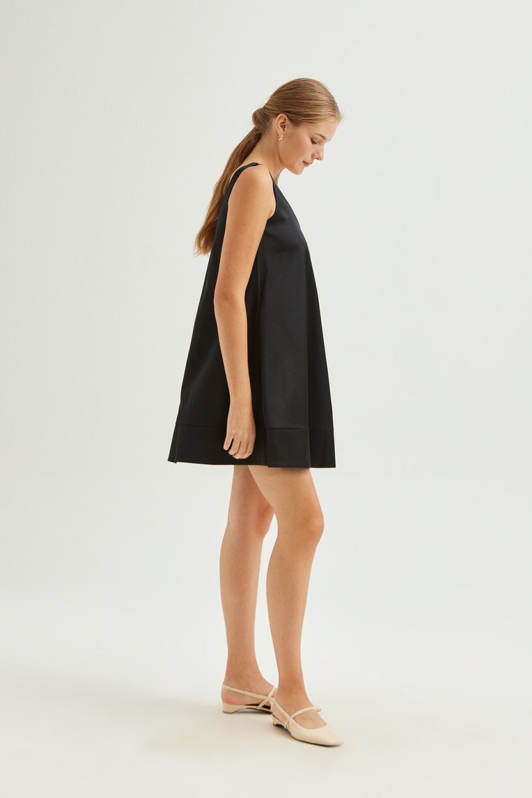 Scoop-Neck Swing Dress