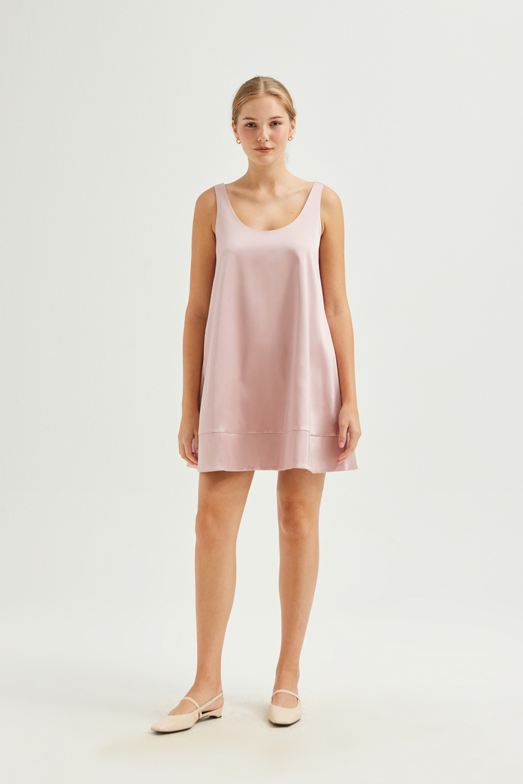 Scoop-Neck Swing Dress