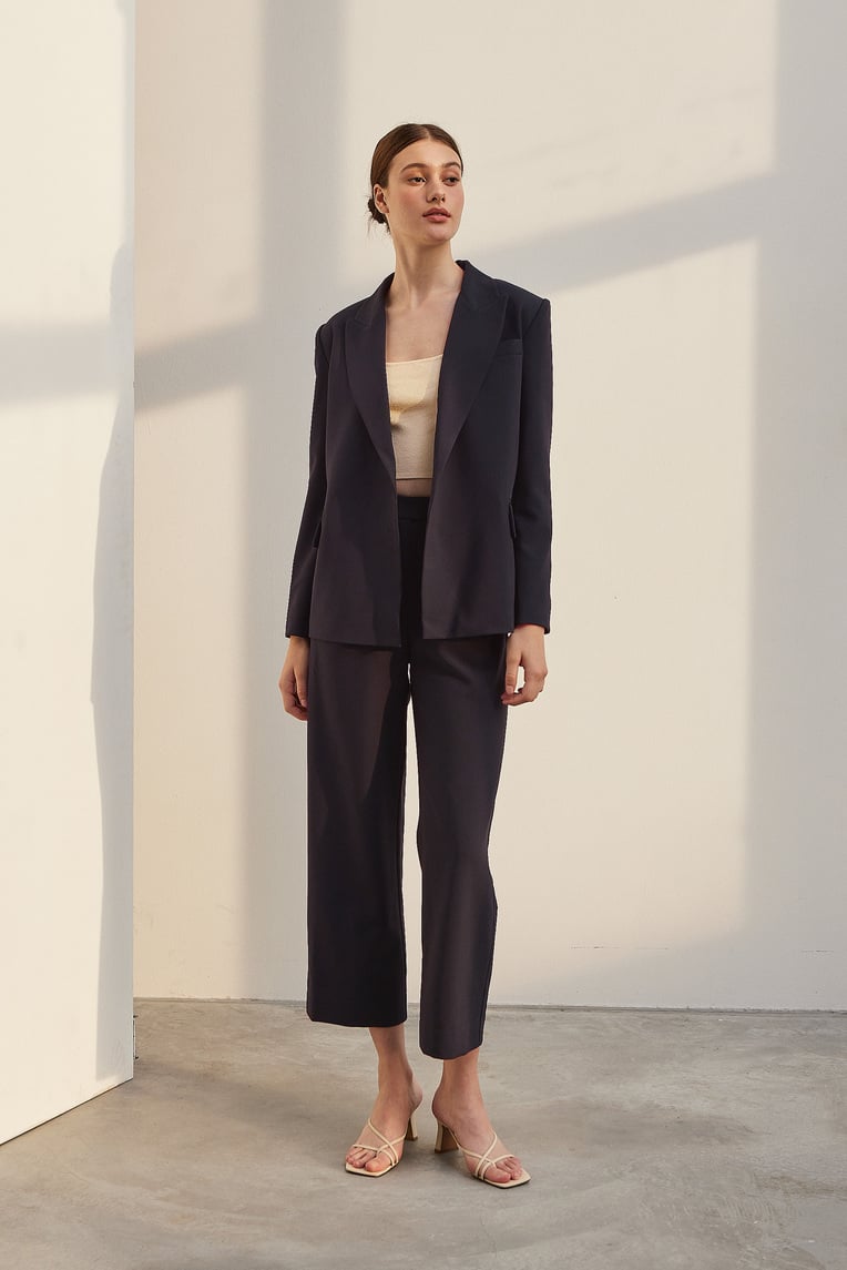 Tailored Straight-Leg Pants