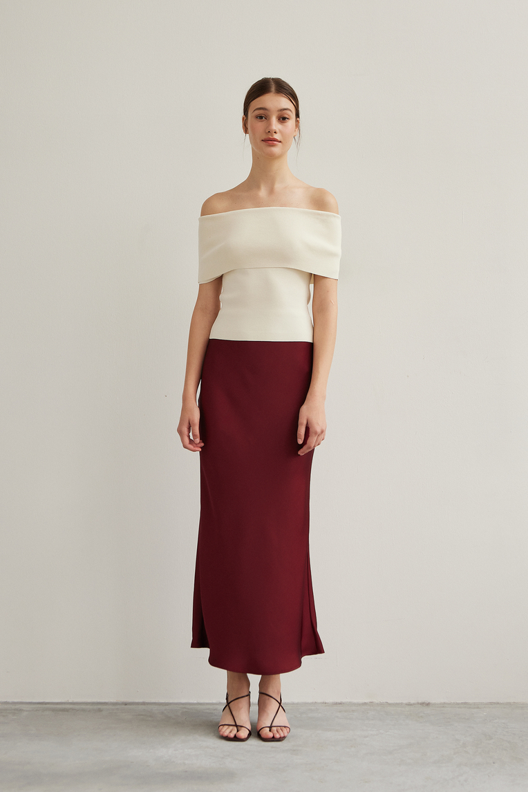 Off-Shoulder Knit Top