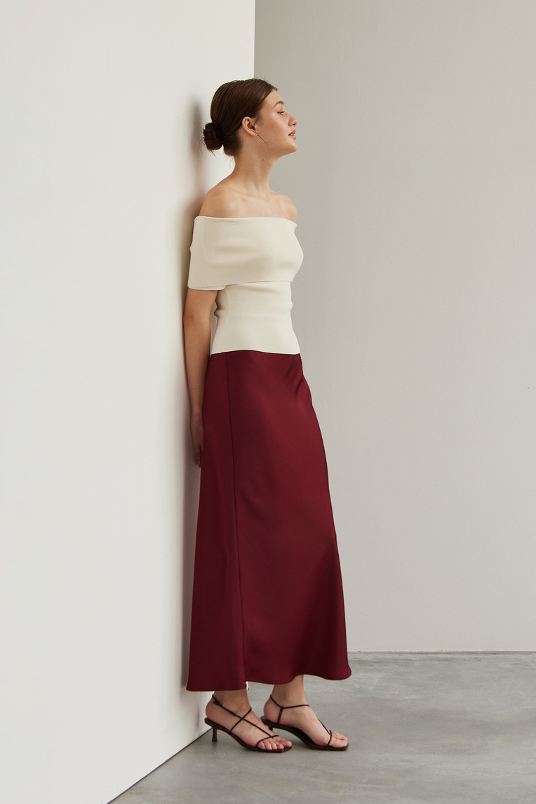 Off-Shoulder Knit Top