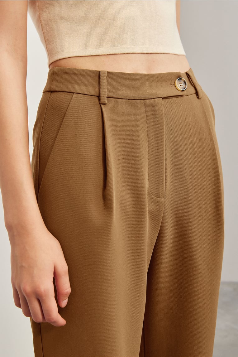 Tailored Straight-Leg Pants