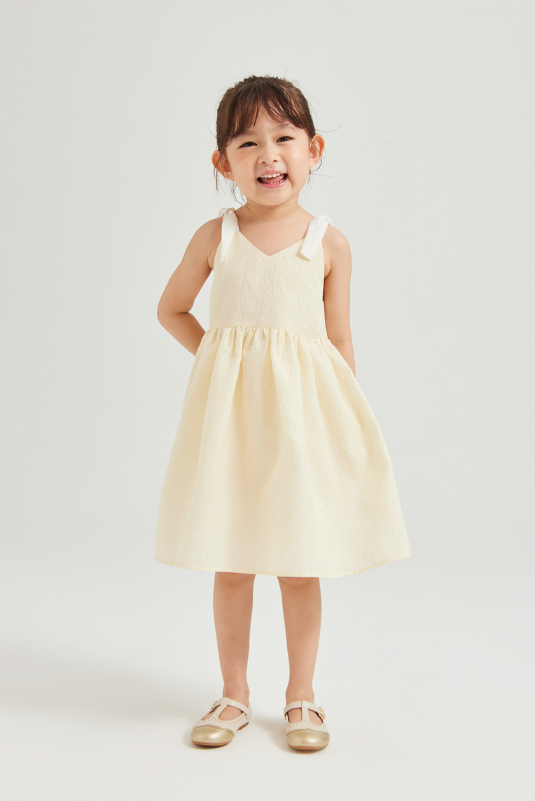 Mini Textured V-Neck Dress