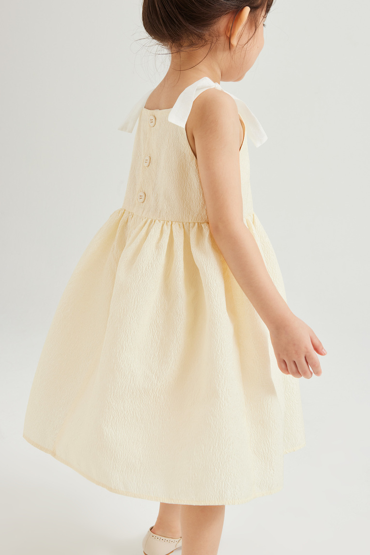 Mini Textured V-Neck Dress