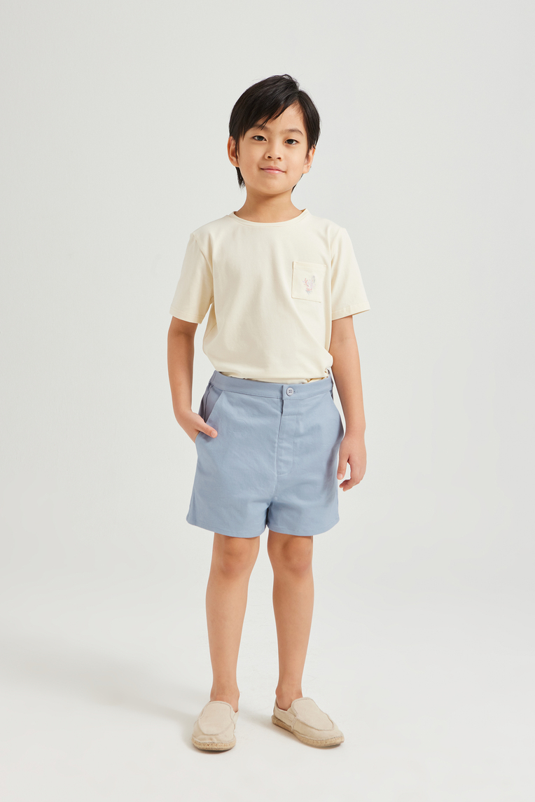 Mini Cotton Twill Shorts