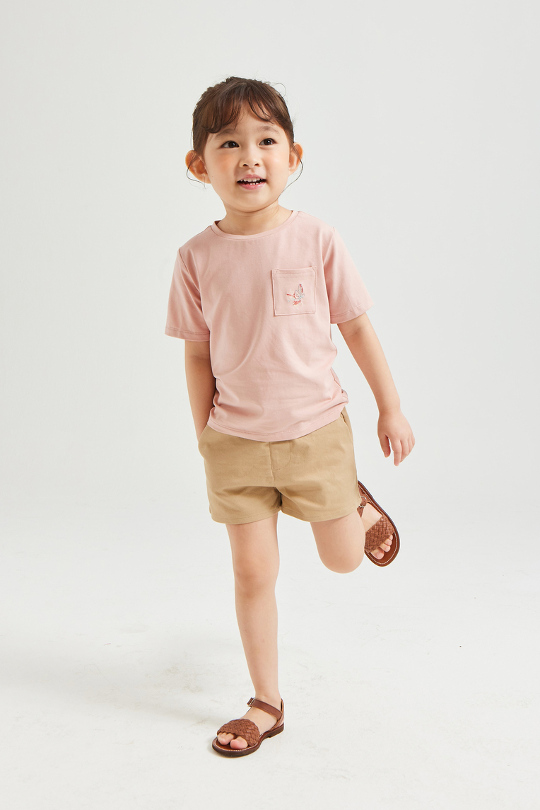 Mini Cotton Twill Shorts