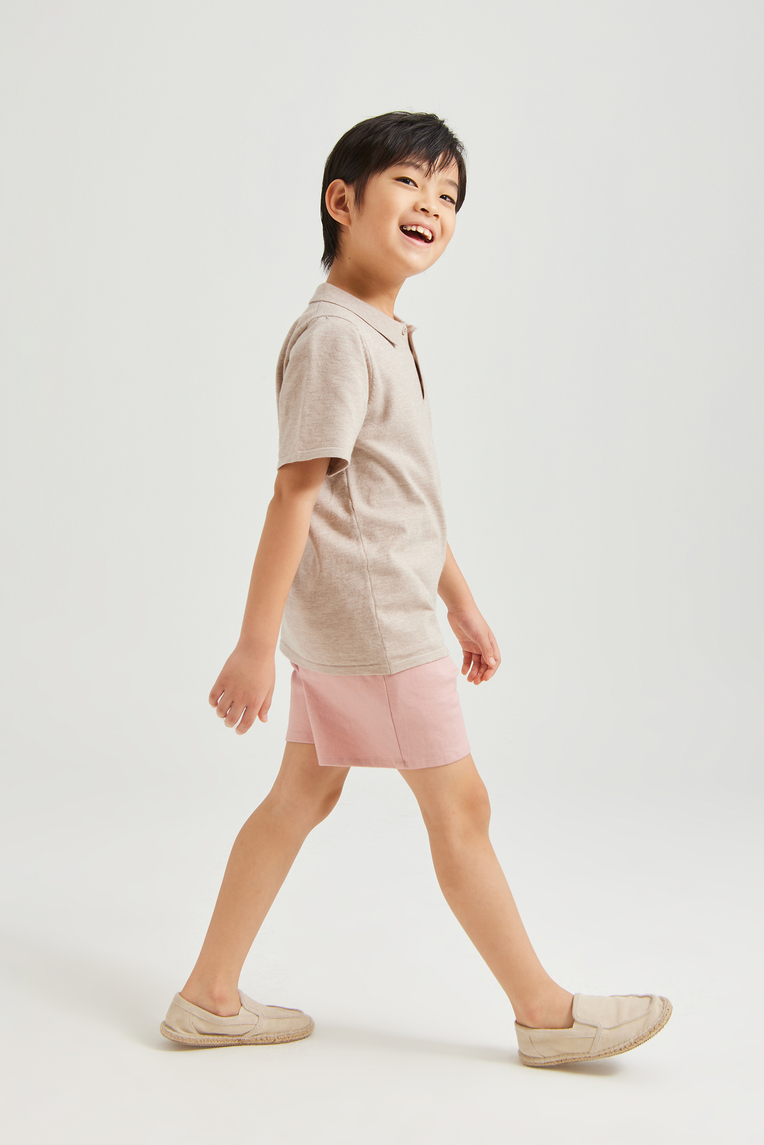 Mini Cotton Twill Shorts