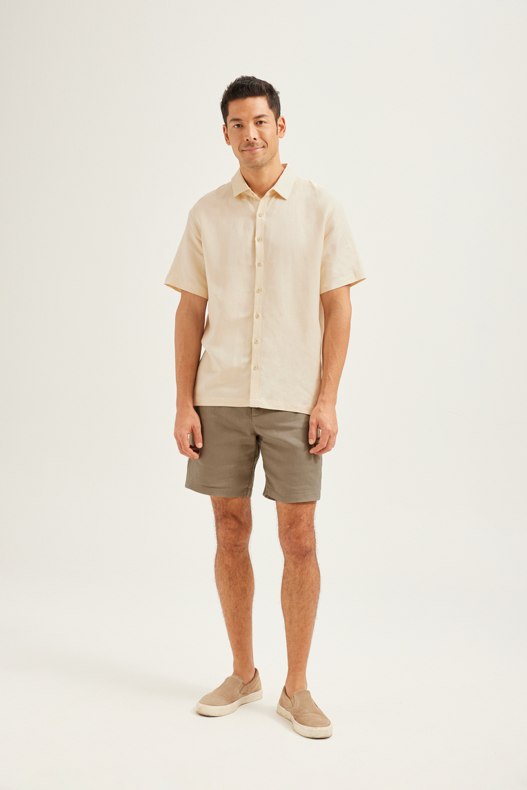 Men’s Linen Collared Shirt