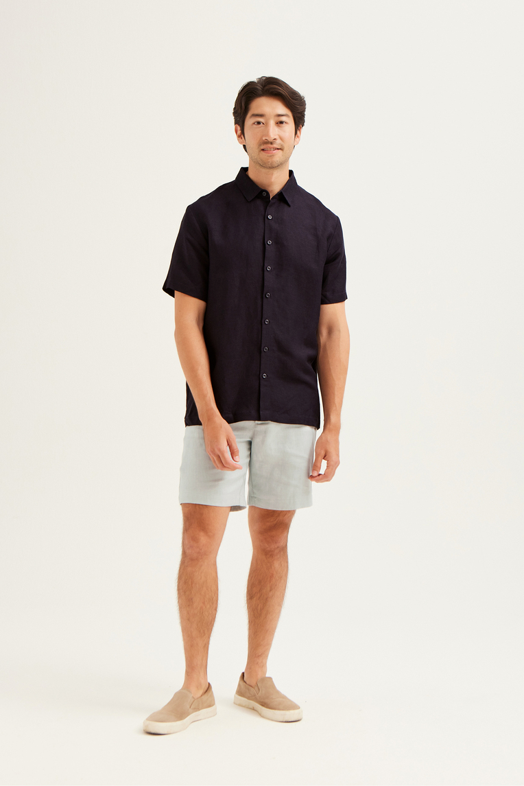 Men’s Linen Collared Shirt