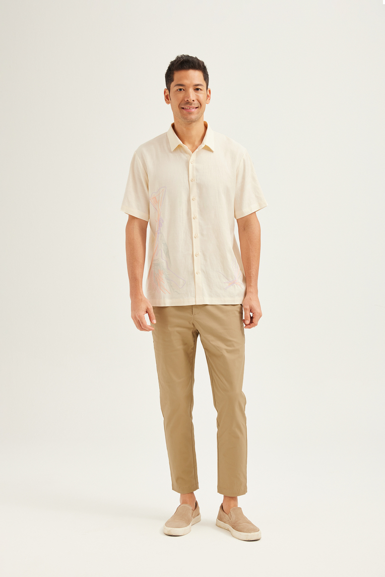 Slim Fit Cotton Chino Trousers 