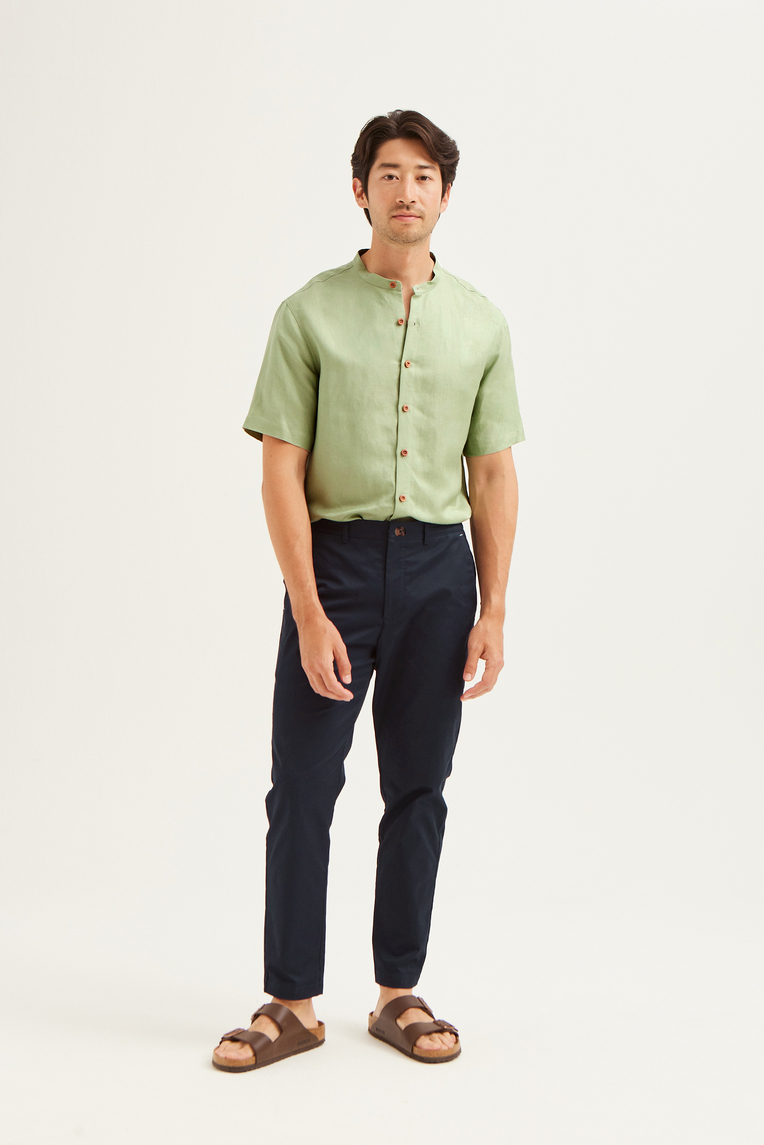 Slim Fit Cotton Chino Trousers 