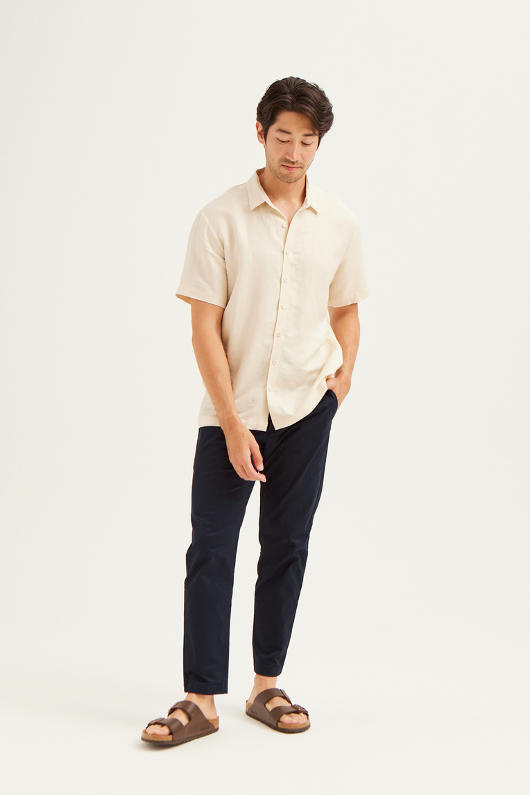 Slim Fit Cotton Chino Trousers 