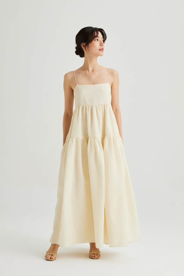 Textured Tiered Cami Dress