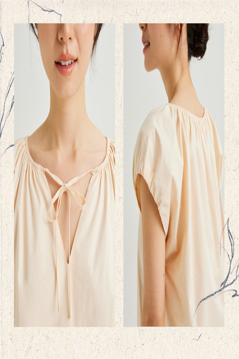 Gathered Cap Sleeve Top