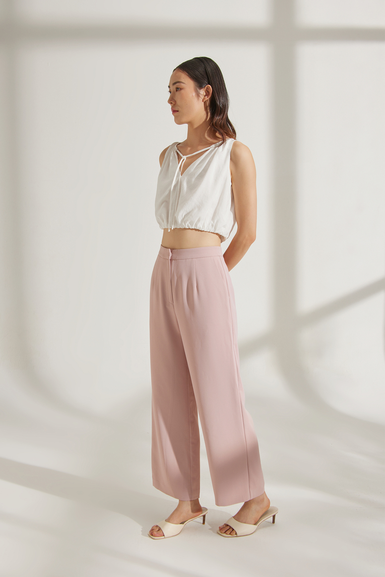 High-Waisted Longline Pants