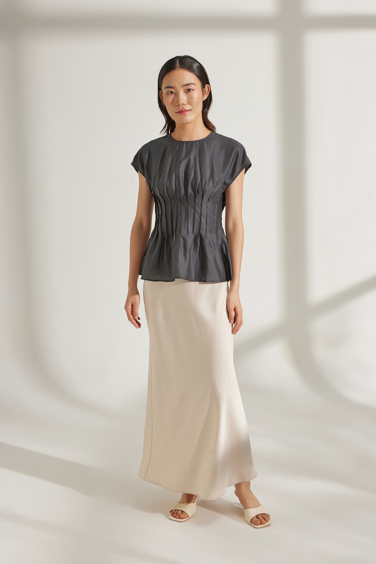 Viscose Pleated Top