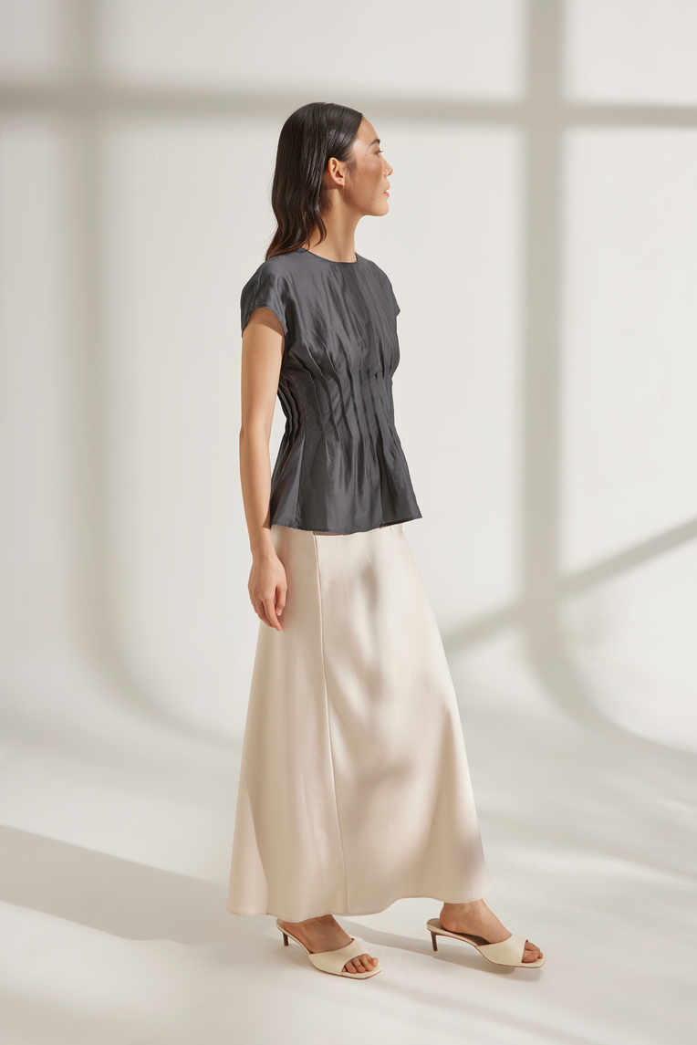 Viscose Pleated Top