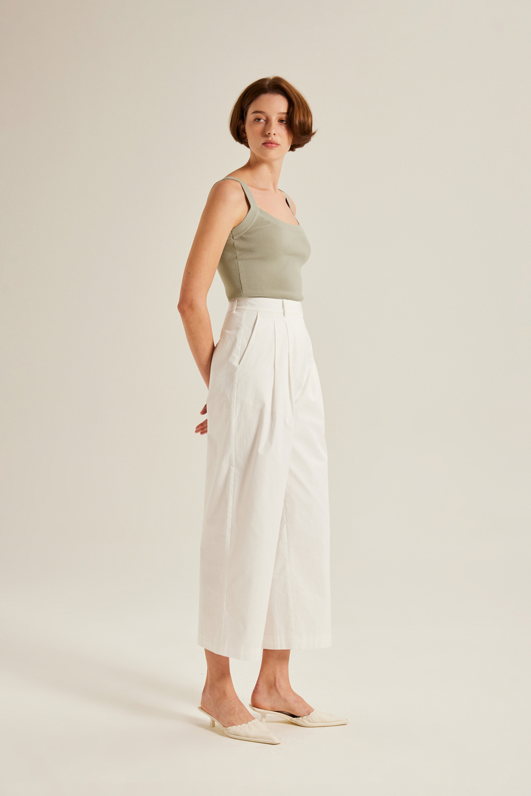 Knitted Scoop Tank Top