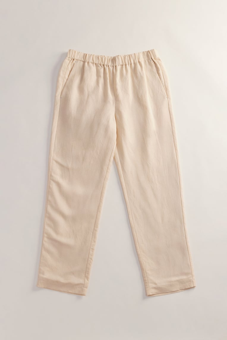 Straight-Cut Linen Pants