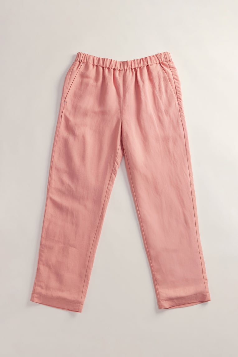 Straight-Cut Linen Pants