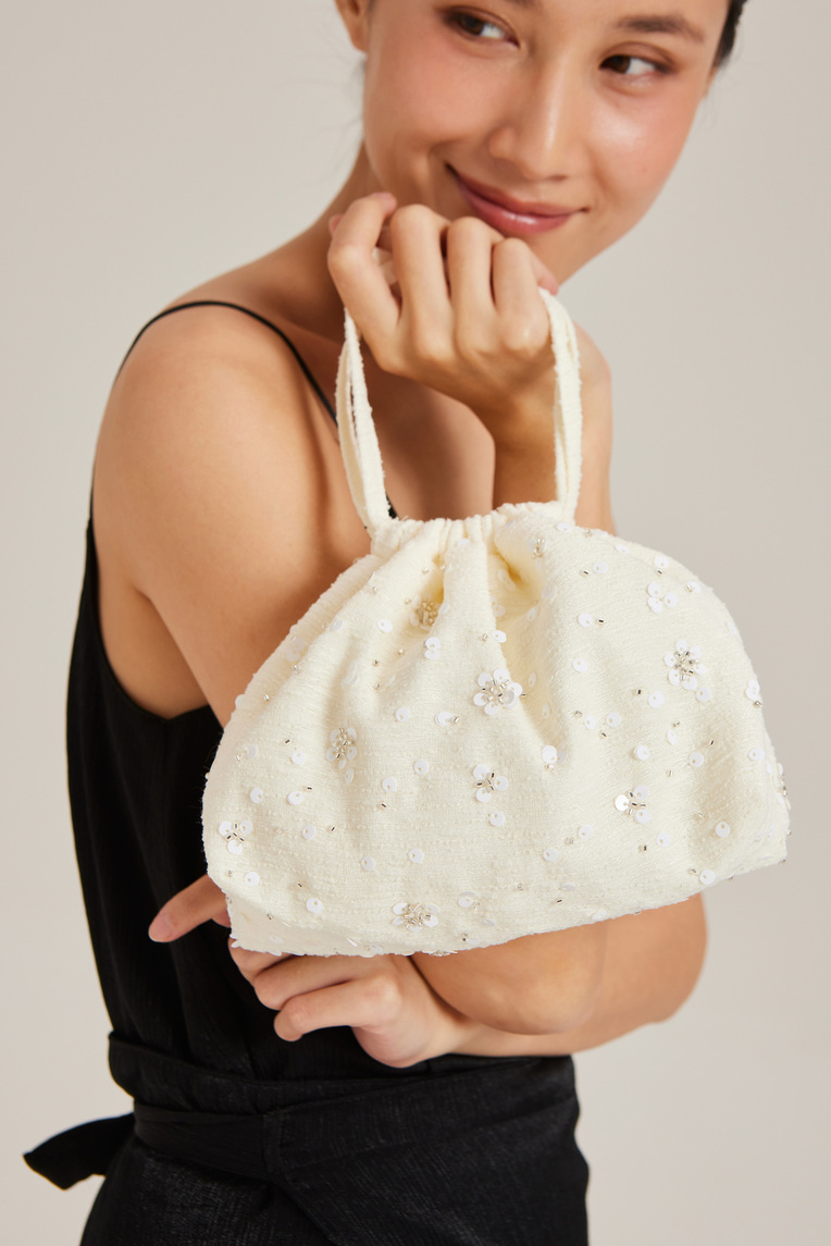 Hand-Beaded Trinket Bag