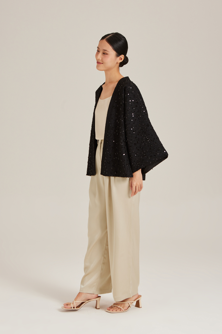 Beaded Open Cardigan 