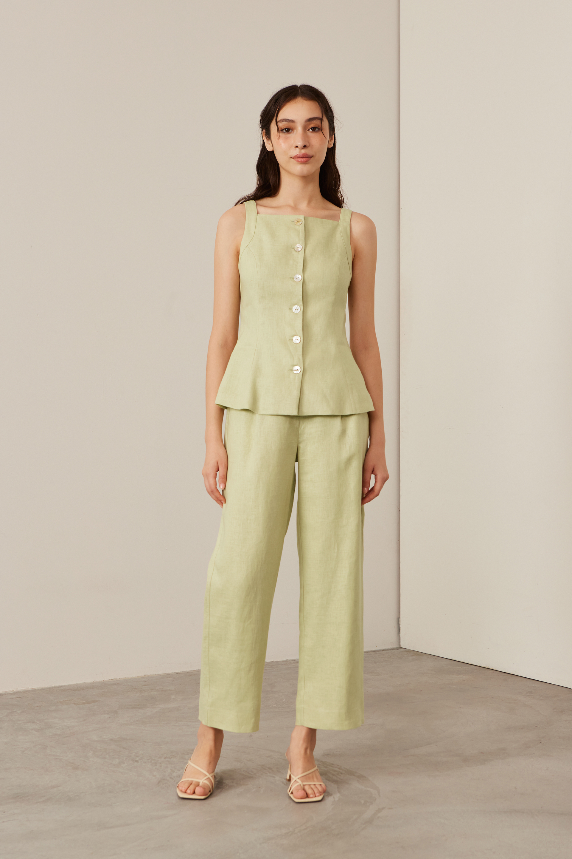 Tailored Linen Vest