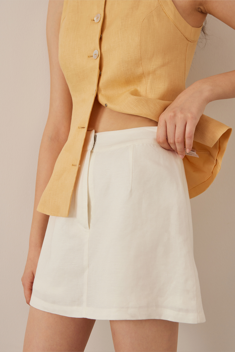Linen Mini Skorts