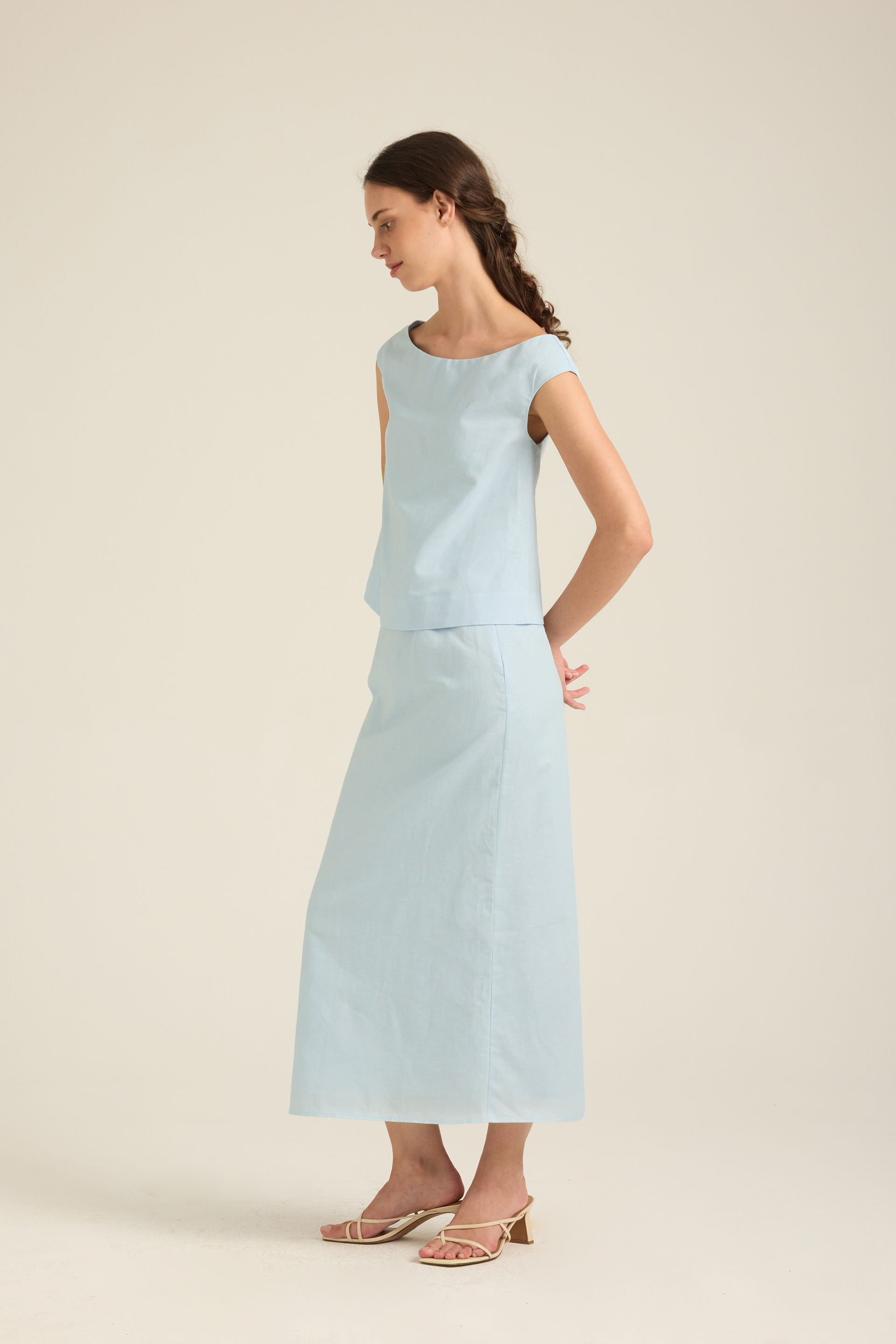 Linen Pencil Skirt