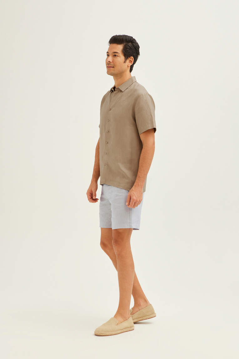 Men’s Linen Collared Shirt