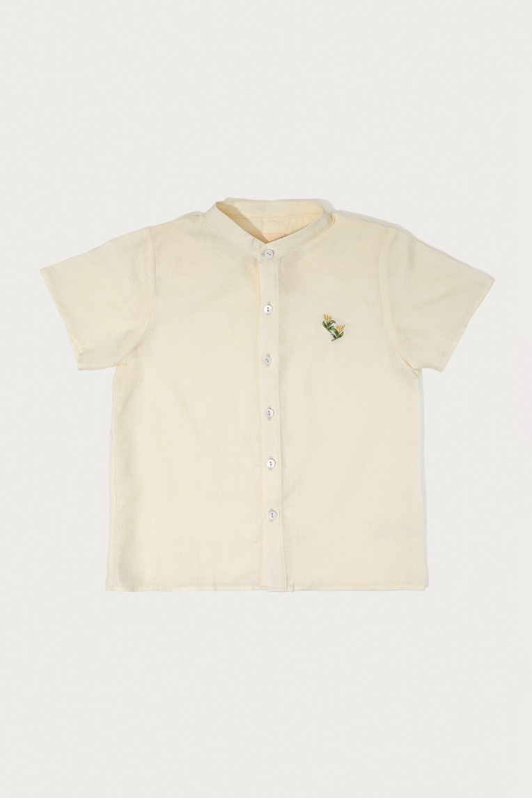 Garden Embroidered Boy’s Shirt