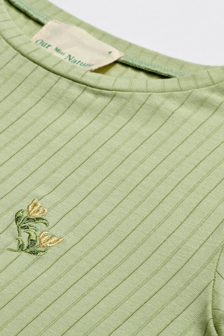 Garden Embroidered Knit Tee