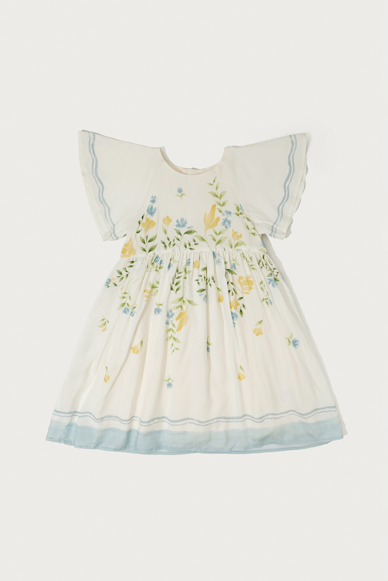 Garden Flutter Sleeve Dress