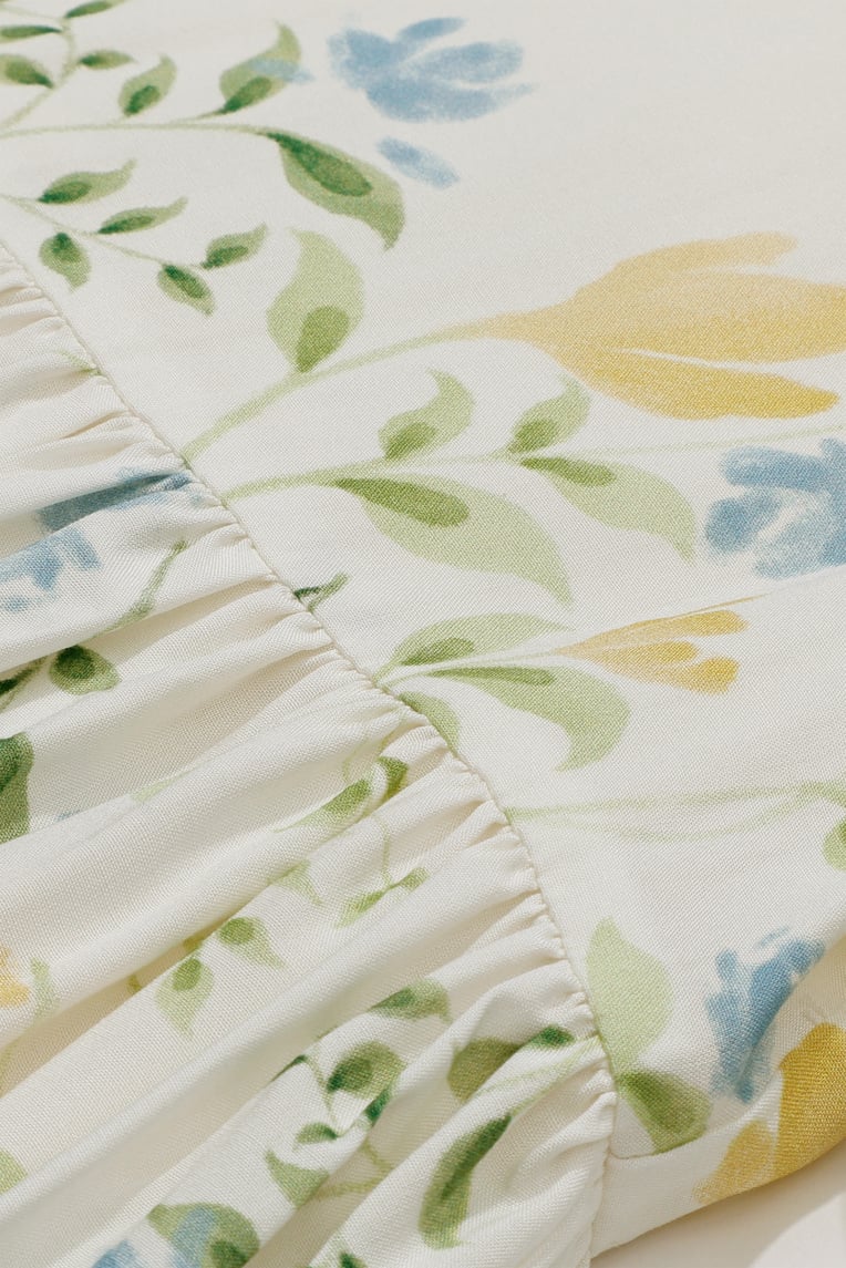 Garden Flutter Sleeve Dress