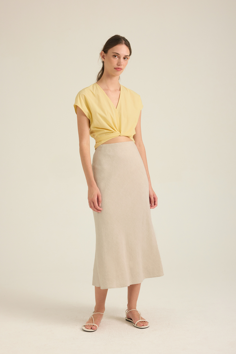 Modal-Cotton Wrap Top