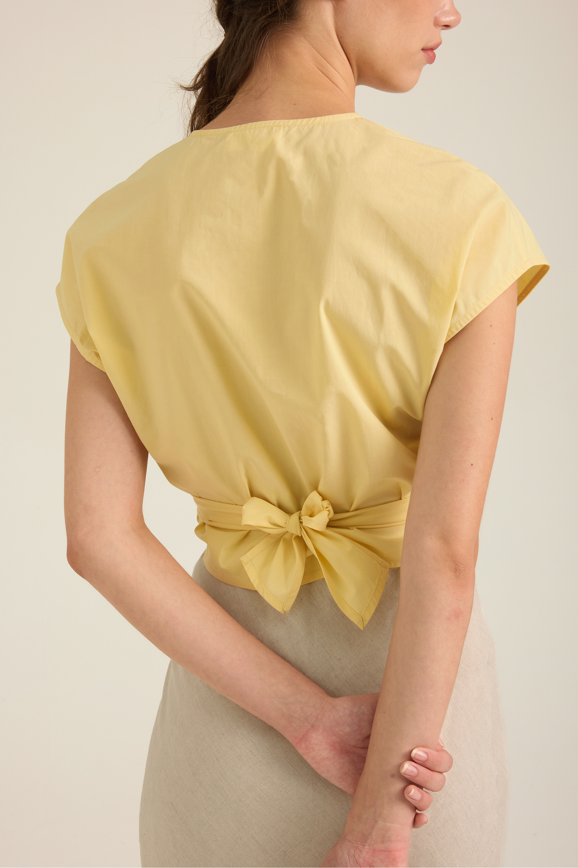 Modal-Cotton Wrap Top