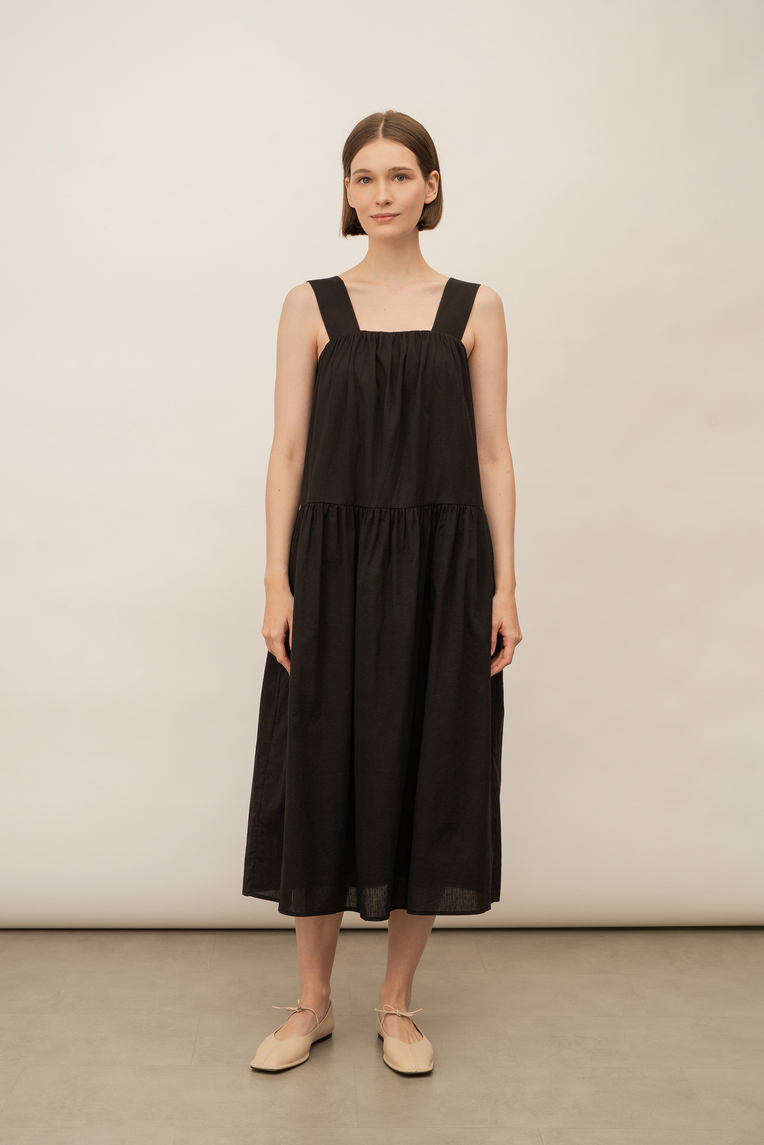 Striped Cotton Tent Dress