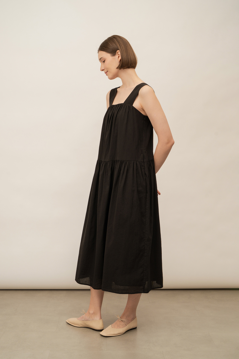 Striped Cotton Tent Dress