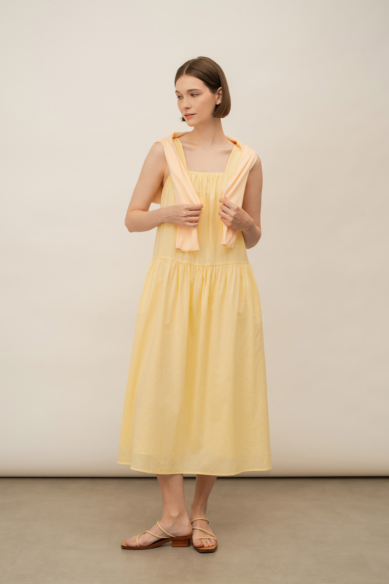 Striped Cotton Tent Dress