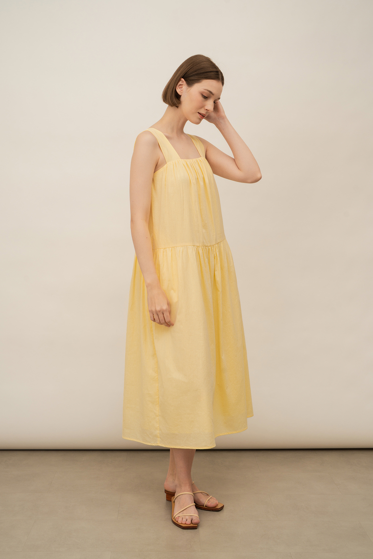 Striped Cotton Tent Dress