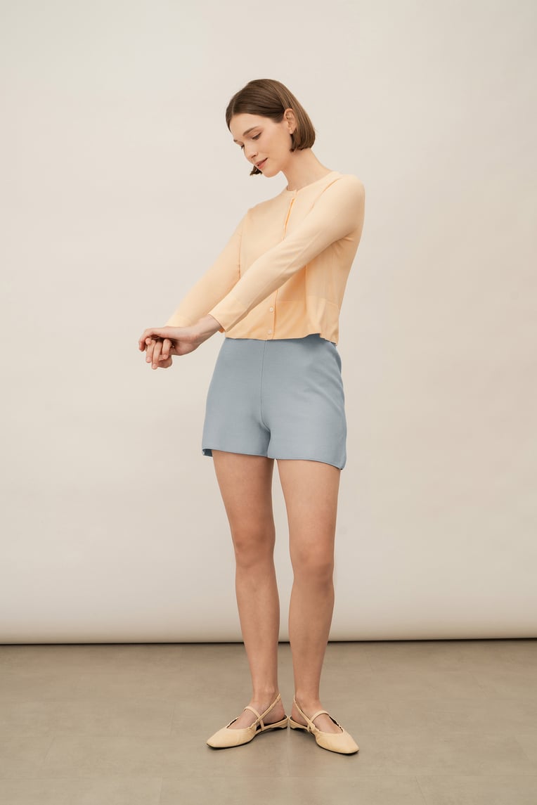 Silk Knit Shorts
