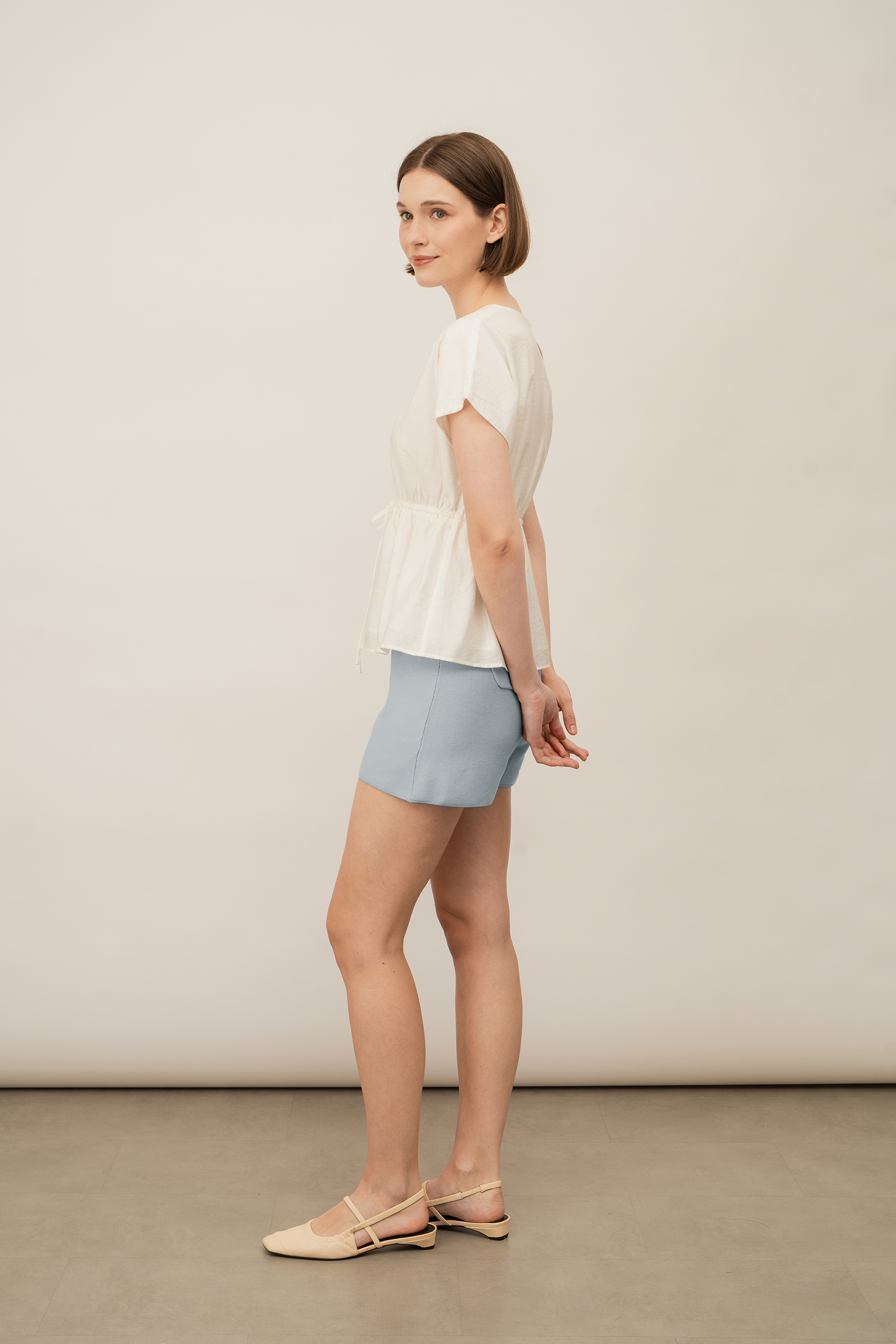 Silk Knit Shorts