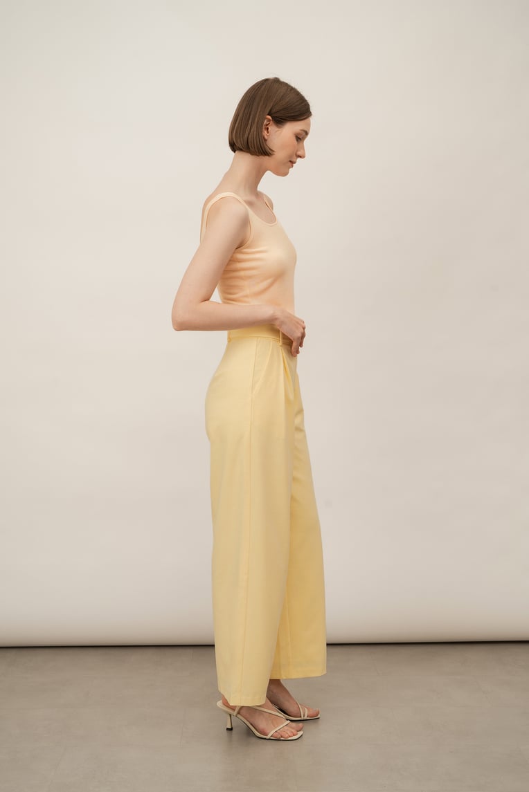 Silk Knit Scoop-Neck Top