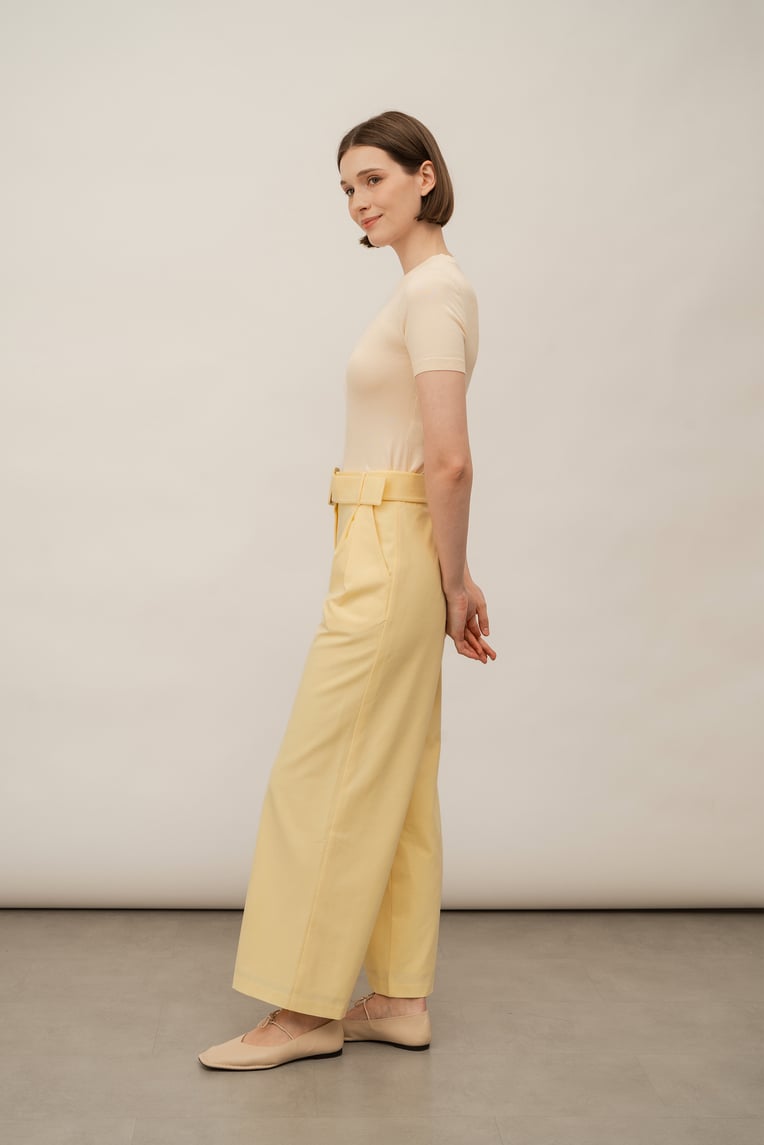 Silk Knit Fitted Tee