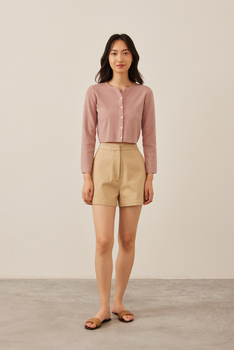 Cotton High-Waisted Shorts