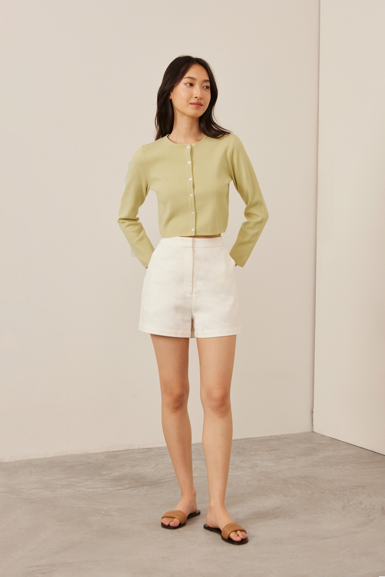 Cotton High-Waisted Shorts